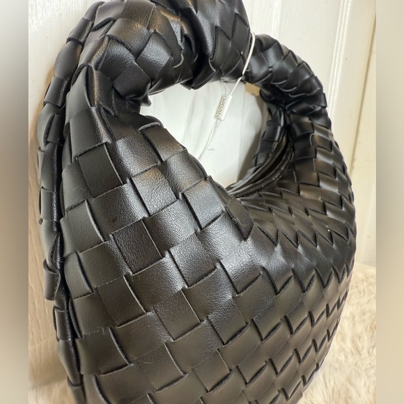 URBAN EXPRESSIONS WOVEN KNOT HOBO VEGAN PURSE HANDBAG - Picture 3 of 16